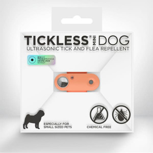 TICKLESS USB DOG MINI PEACH uzlādējama ultraskaņas ierīce ērču atbaidīšanai